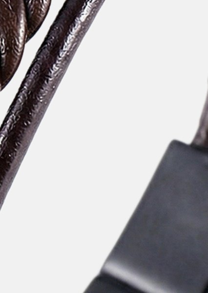 Leather Bracelet Cavalier Weave