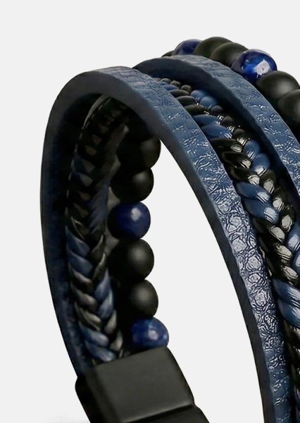 Leather Bracelet Midnight Knot