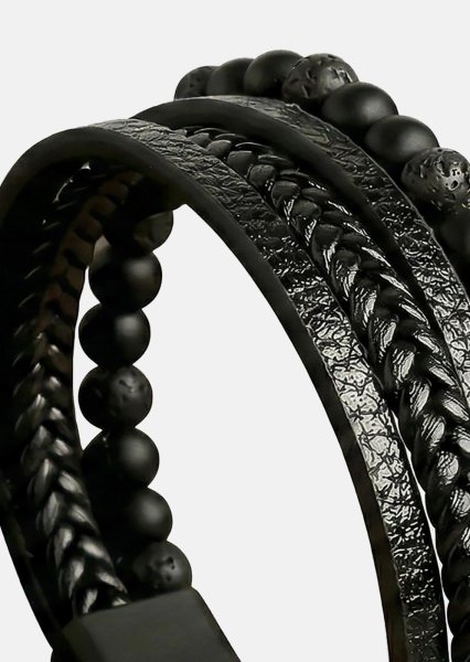 Leather Bracelet Nightfall Bond