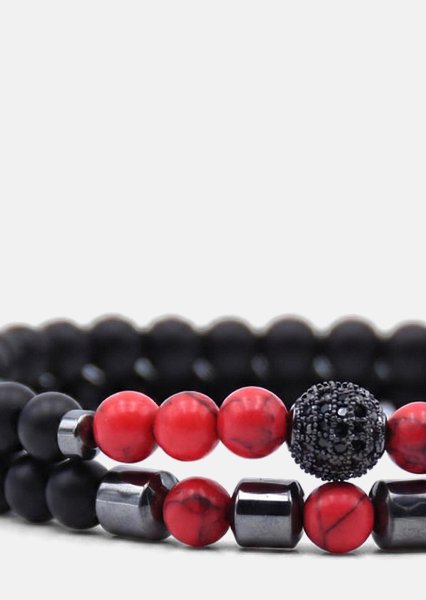 Beaded Bracelet Crimson Valor