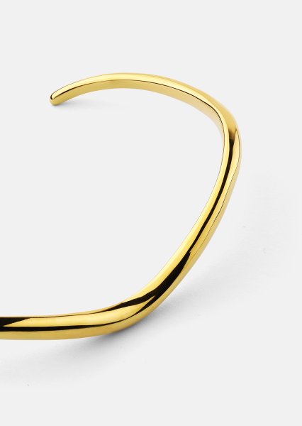 Bracelet Wave Cuff - 18k Gold Plated