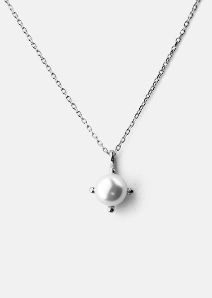 Necklace North Pearl - Silver Plated