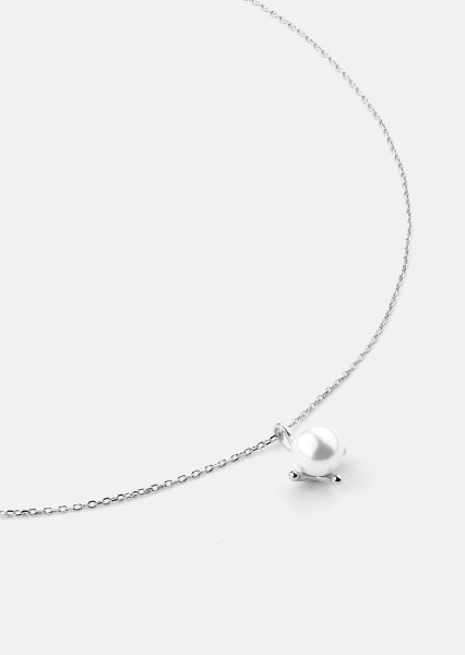 Necklace North Pearl - Silver Plated