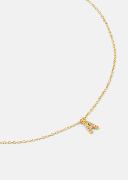 Necklace Initial Letters A-N – 18k Gold Plated