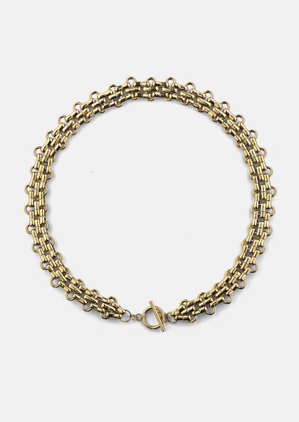 Necklace Bold Weave - 18k Gold Plated
