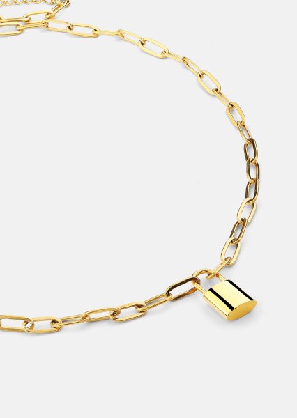 Necklace Golden Lock – 18k Gold Plated