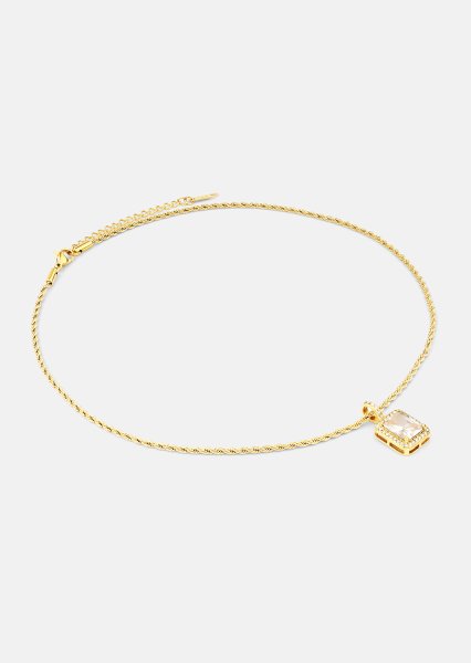 Necklace White Luxus - 18k Gold Plated