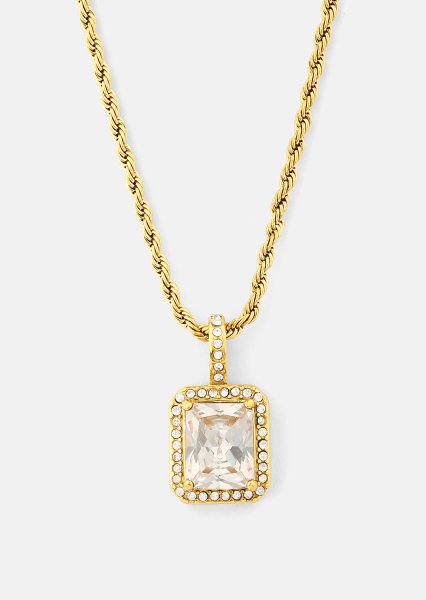 Necklace White Luxus - 18k Gold Plated