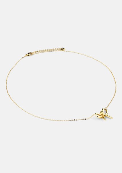 Necklace Golden Bow - 18k Gold Plated