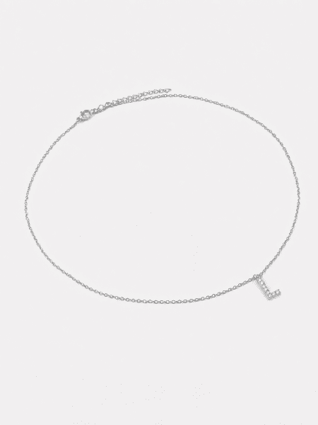Necklace Initial Letters A-N – Silver Plated