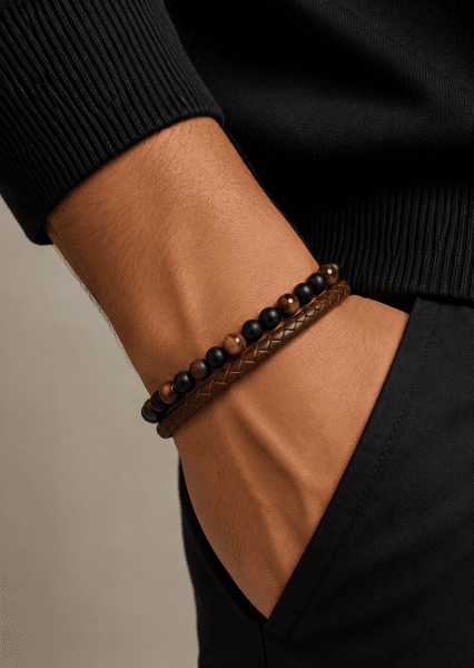 Leather Bracelet Luxe Tangle