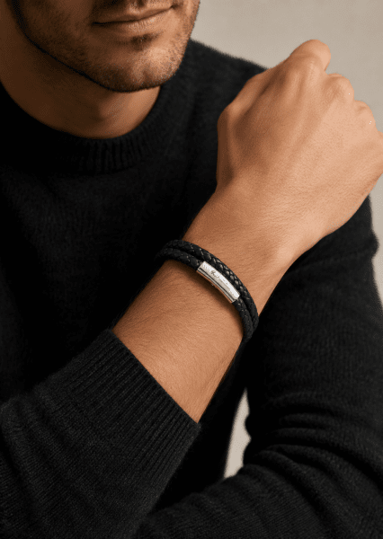 Leather Bracelet Titan Thread