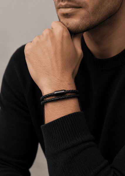 Leather Bracelet Vanguard Thread