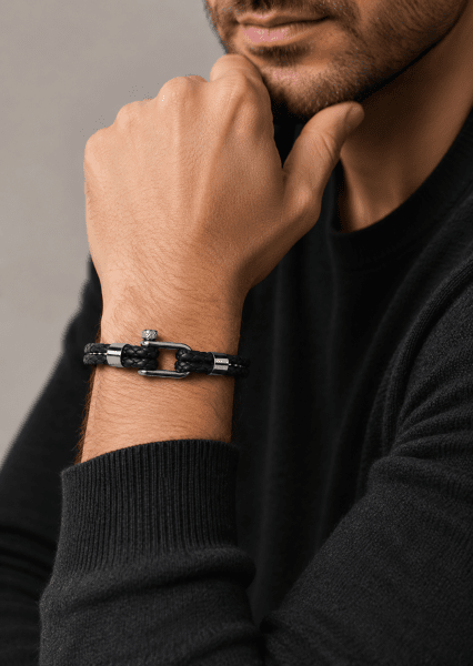 Leather Bracelet Vertex Link