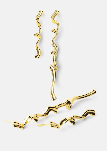 Earring Flow - 18k Gold Plated