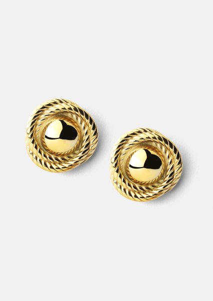 Earring Regal Twist - 18k Gold Plated