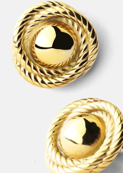 Earring Regal Twist - 18k Gold Plated