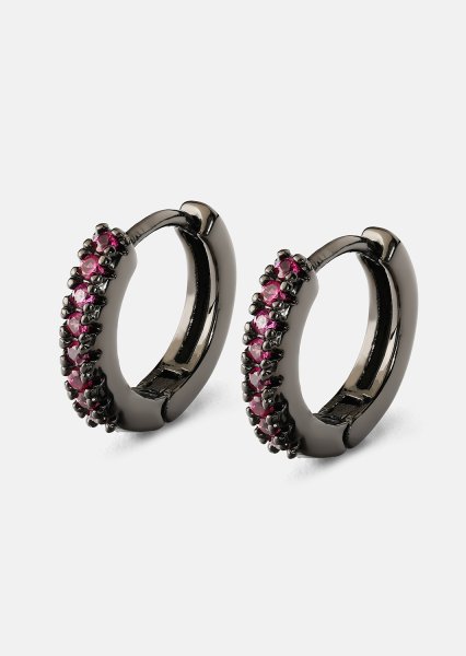 Earrings Aitana Pink - Chrome Plated