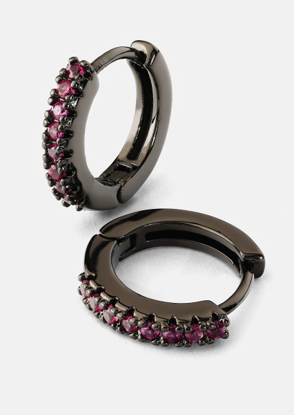 Earrings Aitana Pink - Chrome Plated