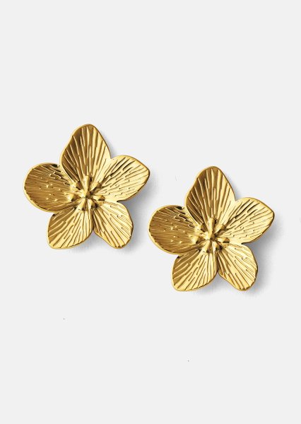 Earrings Blossom - 18k Gold Plated