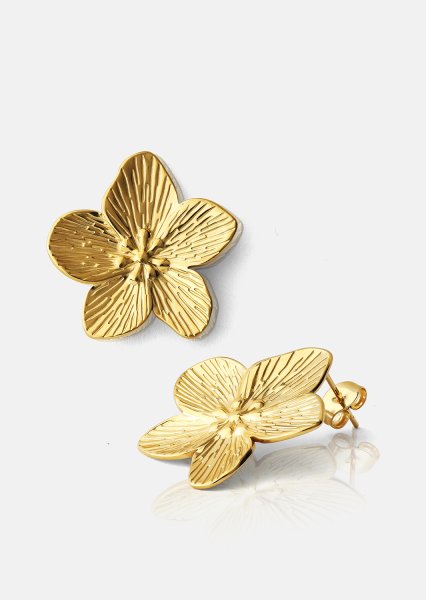 Earrings Blossom - 18k Gold Plated
