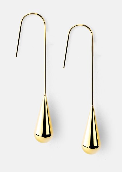 Earring Golden Drop Elegance - 18k Gold Plated