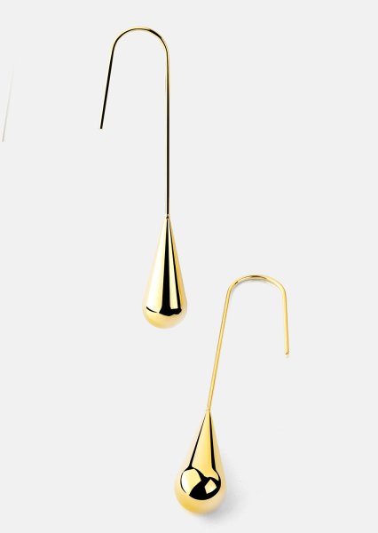 Earring Golden Drop Elegance - 18k Gold Plated