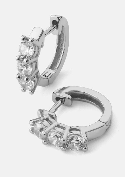  Earrings Cirvia Spark - Silver Plated