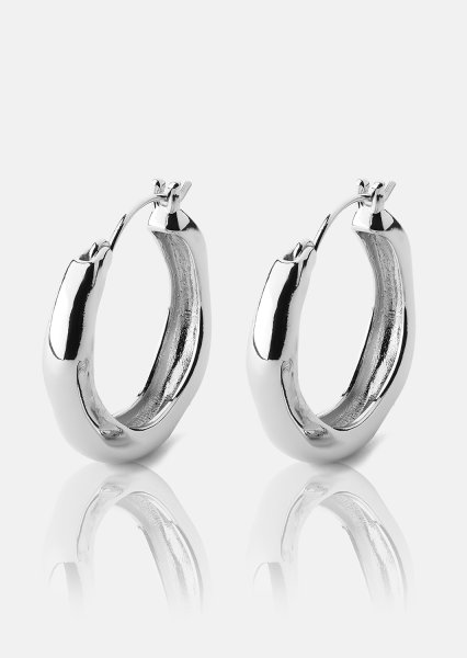Earring Mila Hoops - Silver Plated