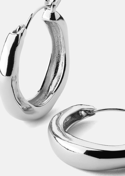 Earring Mila Hoops - Silver Plated