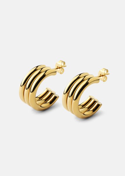Riflia Earrings - 18k Gold Plated