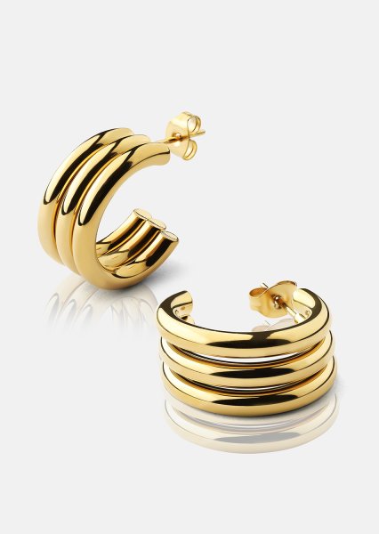Riflia Earrings - 18k Gold Plated