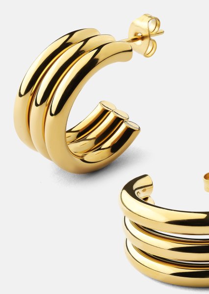 Riflia Earrings - 18k Gold Plated