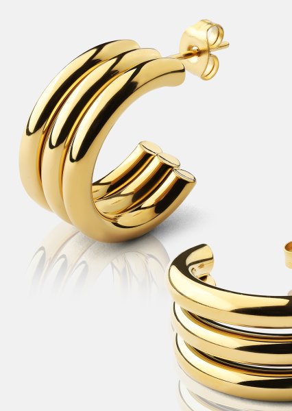 Riflia Earrings - 18k Gold Plated
