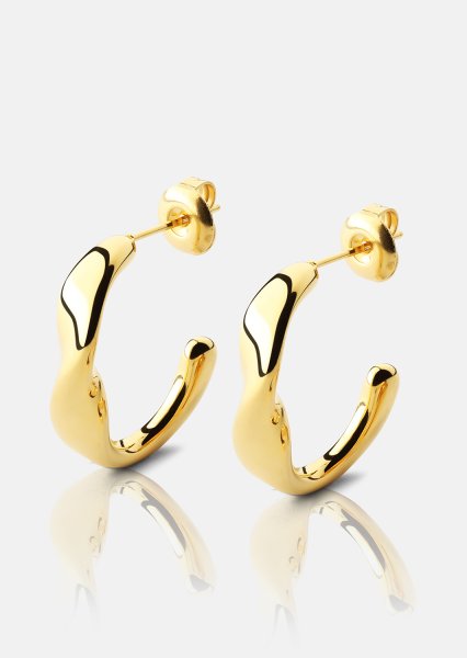Earrings Flow Gleam - 18k Gold Plated