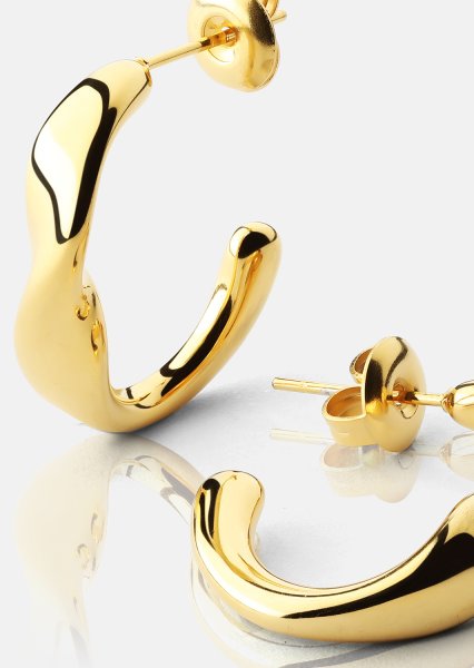 Earrings Flow Gleam - 18k Gold Plated
