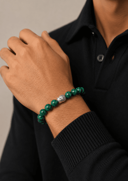 Beaded Bracelet Emerald Essence
