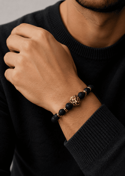 Beaded Bracelet Lionheart Emblem