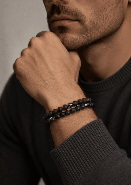 Beaded Bracelet Onyx Fusion