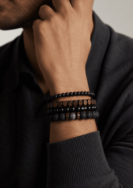 Beaded Bracelet Onyx Harmony