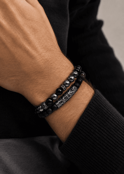 Beaded Bracelet Sterling Knight