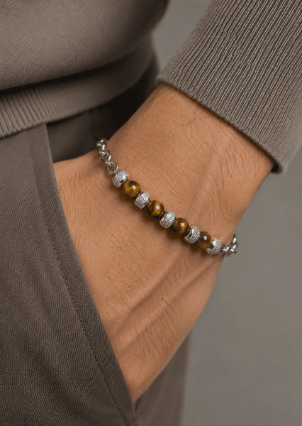 Beaded Bracelet Titan Gleam