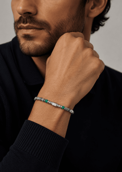 Beaded Bracelet Verdant Pulse
