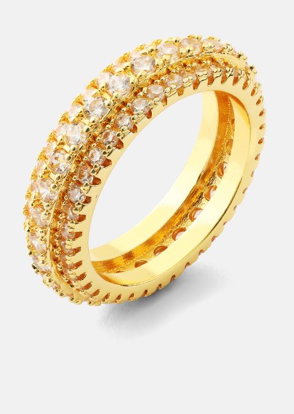 Ring Crystal Shimmer - 18k Gold Plated