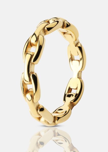 Ring Bold Chain - 18K Gold Plated