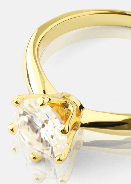 Ring Solitaire - 18K Gold Plated