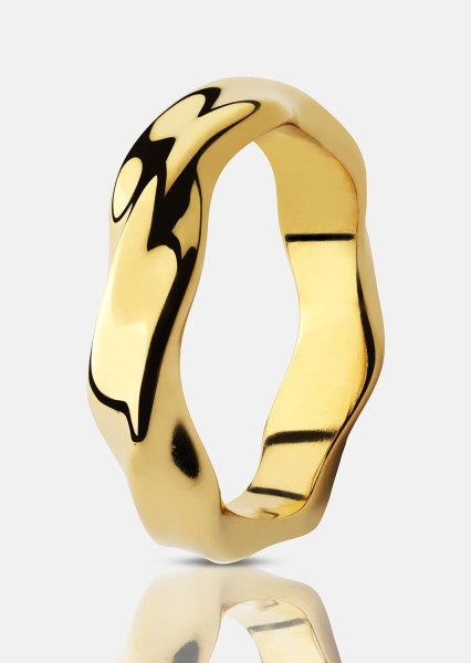 Ring Flow - 18k Gold Plated