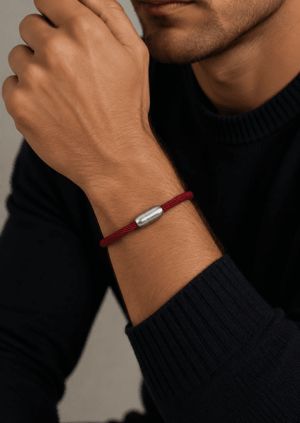 Cord Bracelet Crimson Nobility