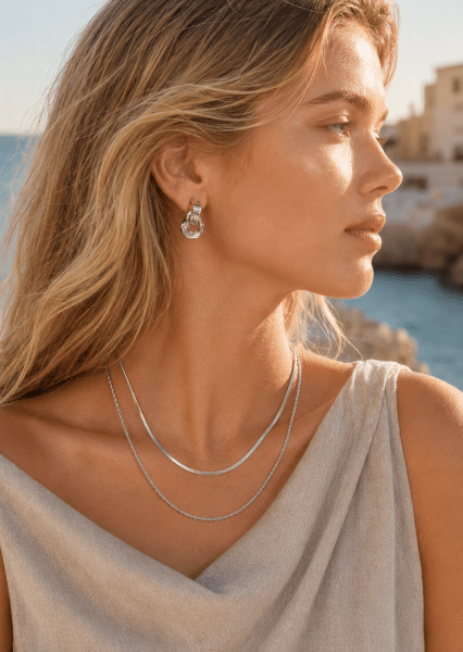 Earring Verona- Silver Plated