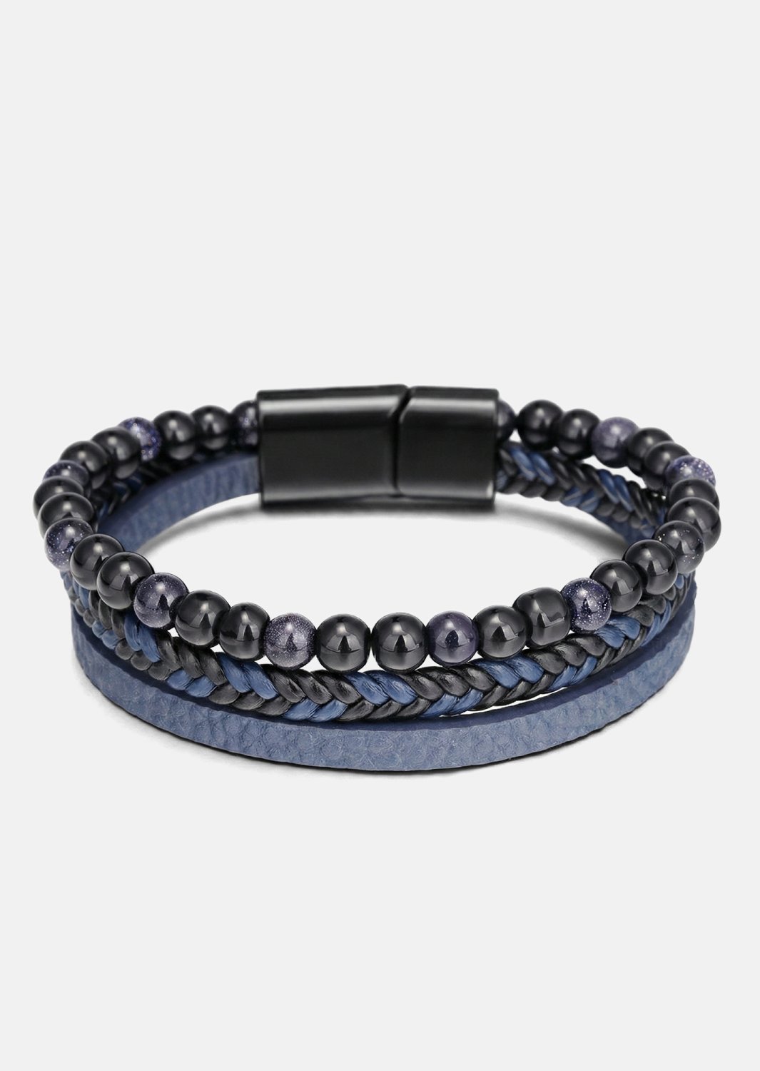 Leather Bracelet Cobalt Stride